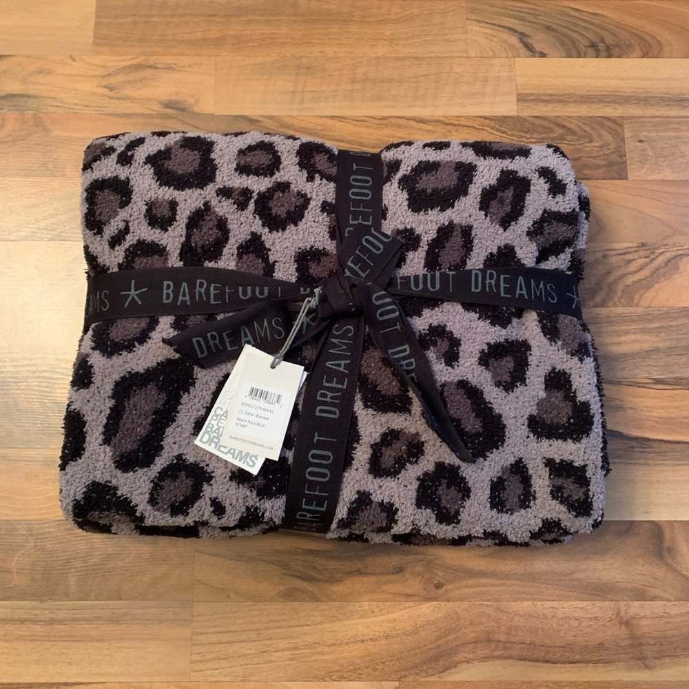 ✨2 X Host Pick✨New Barefoot Dreams CozyChic Safari Throw Blanket - Picture 5 of 7